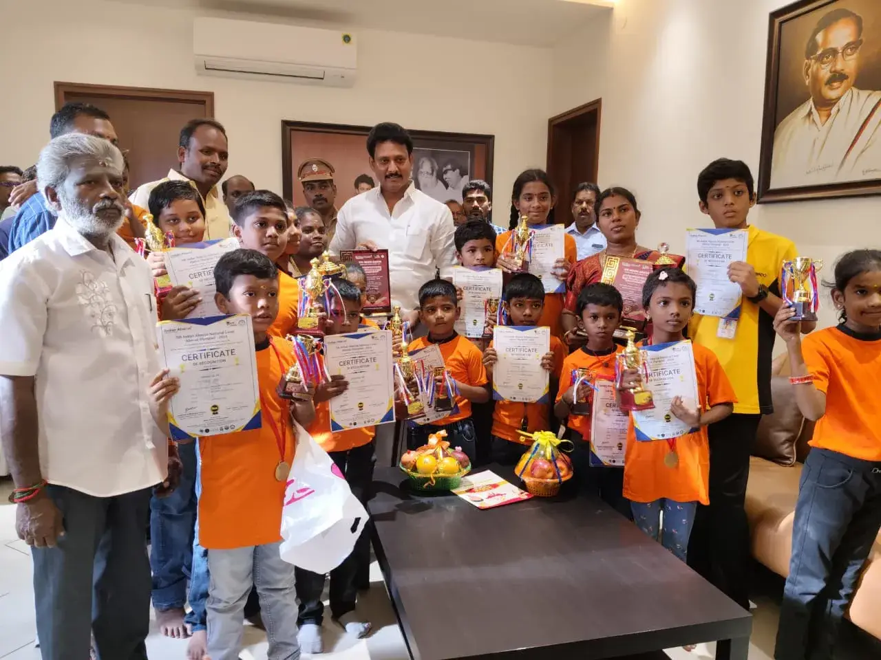 Abacus training session at Teppakulam tuition centre